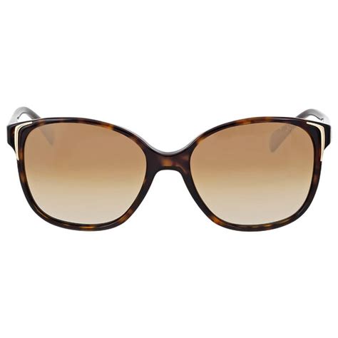 Prada Polarized Brrown Gradient Square Ladies Sunglasses PR 